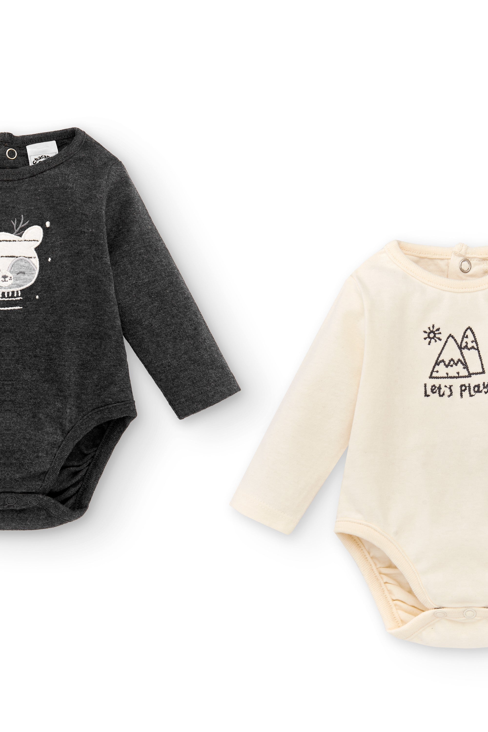 Pack de bodies de recién nacido multicolor estampado de nieve Outlet