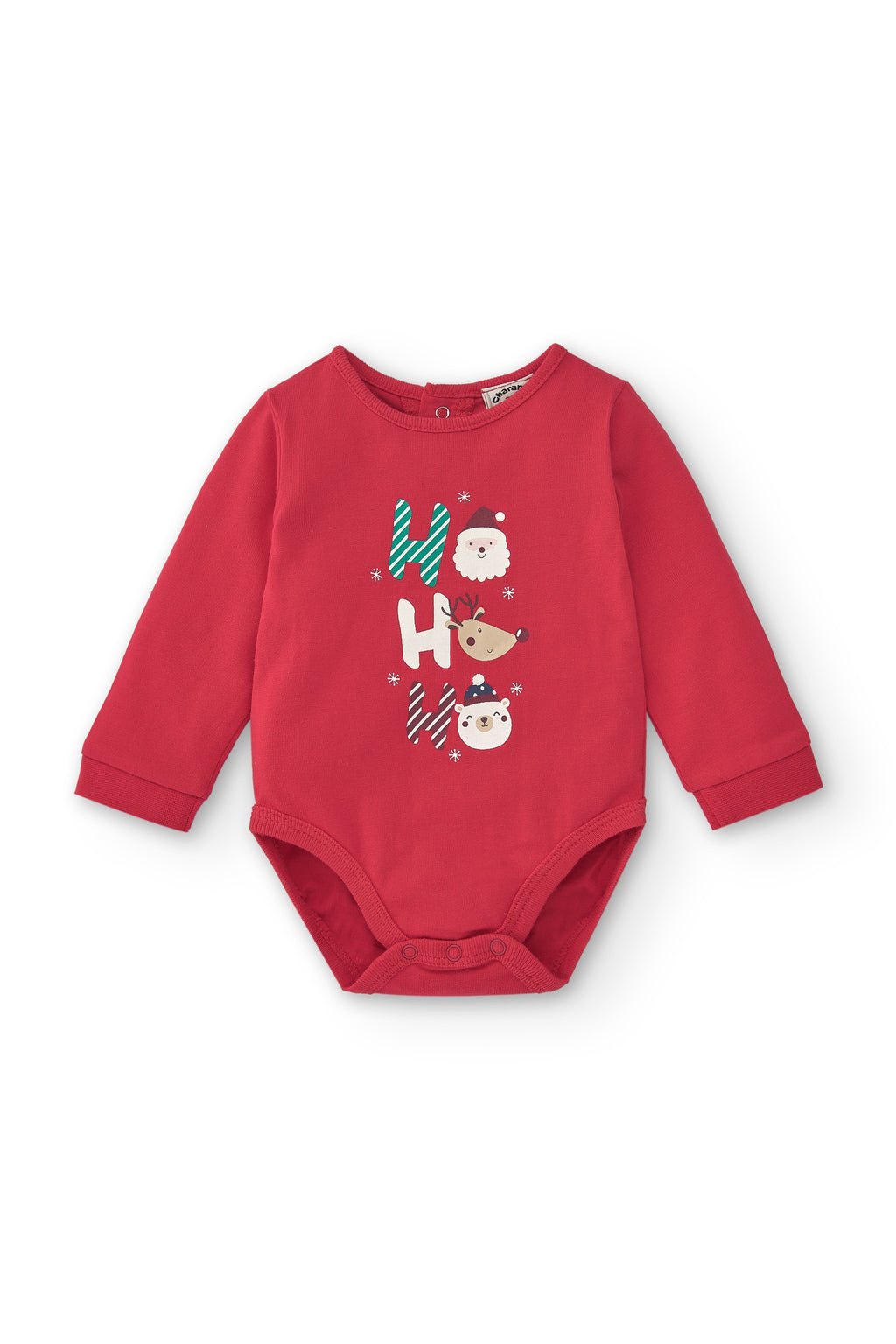 Body de recién nacido rojo navideño Charanga