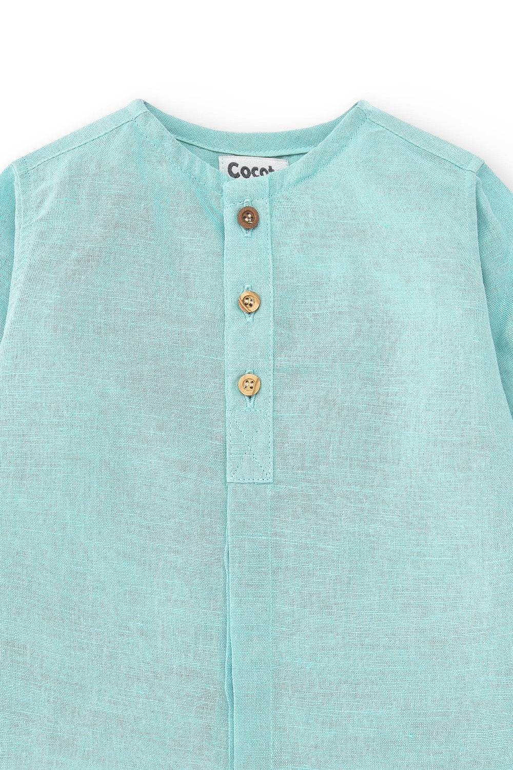 Camisa de niño turquesa Cocote & Charanga VERANO/Outlet