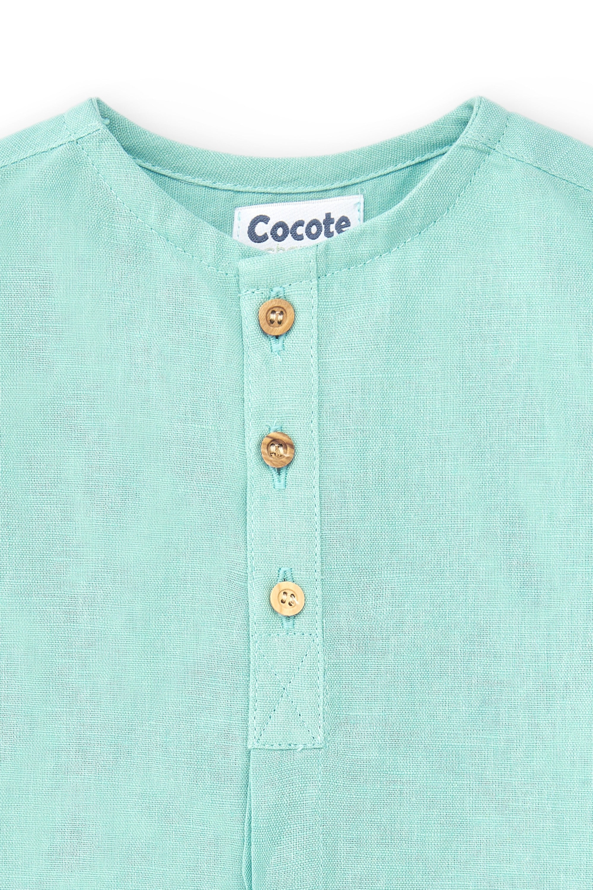 Camisa de niño turquesa Cocote & Charanga VERANO/Outlet