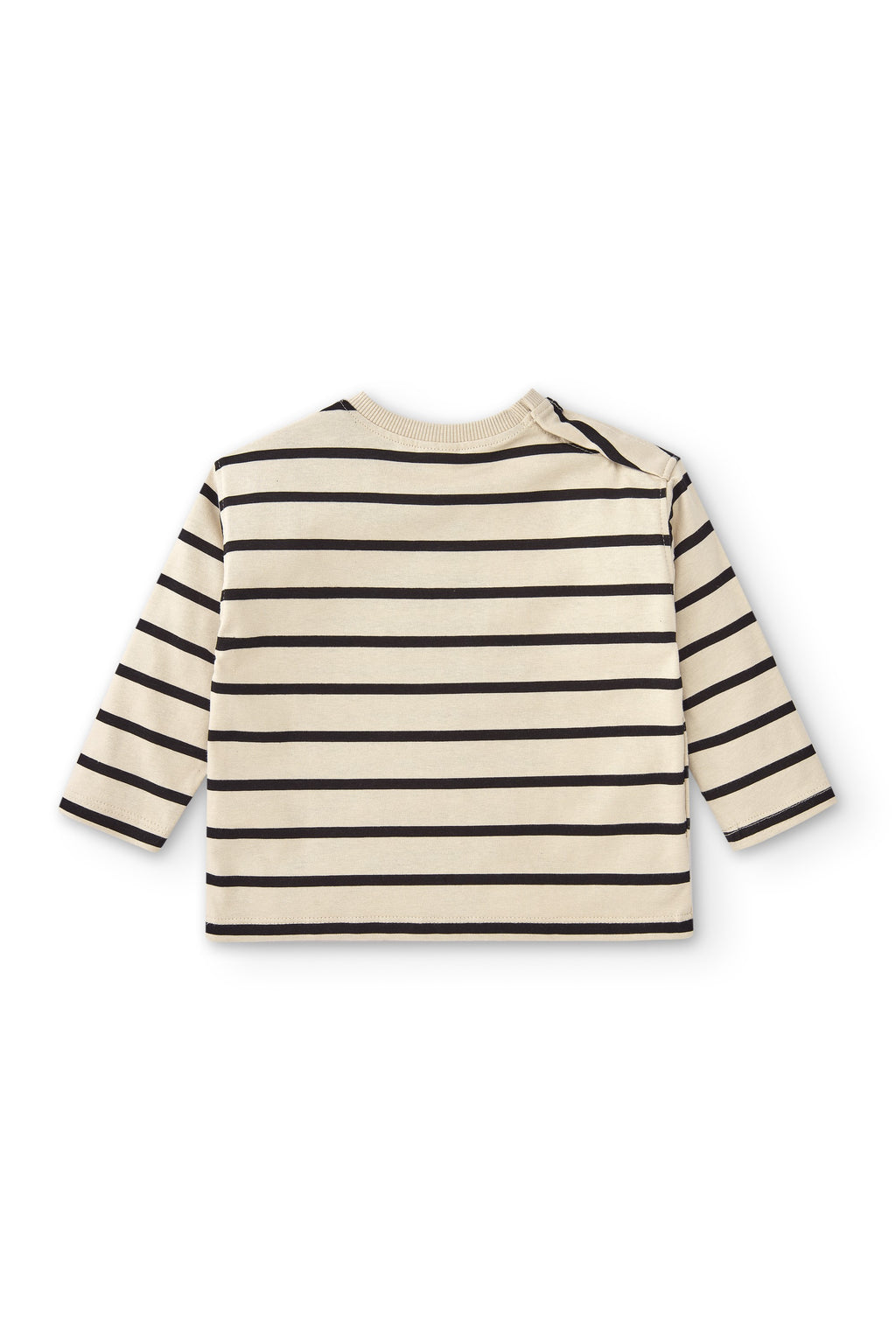 Camiseta de manga larga de bebé a rayas negras Outlet