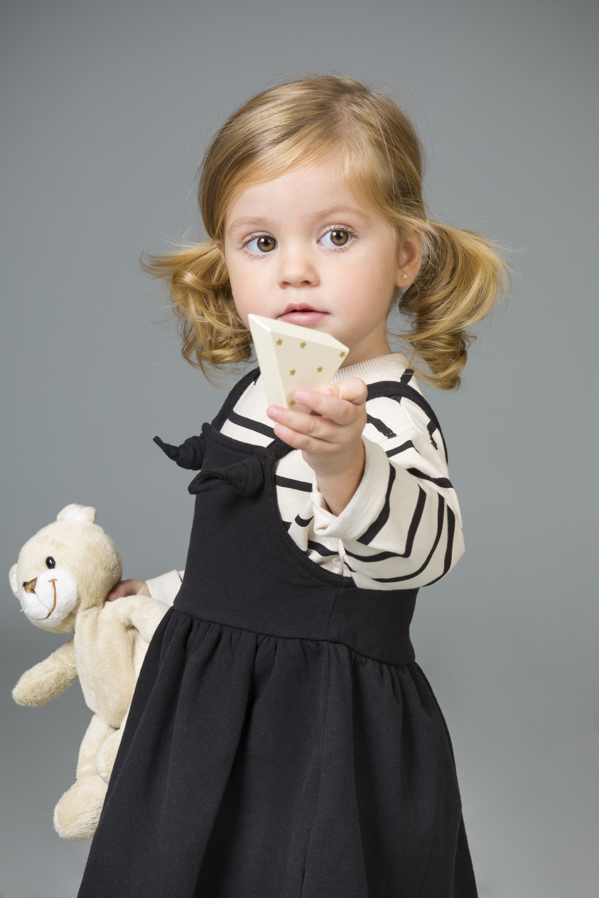 Camiseta de manga larga de bebé a rayas negras Outlet