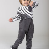 Striped Long Sleeve Baby T-shirt with Pocket