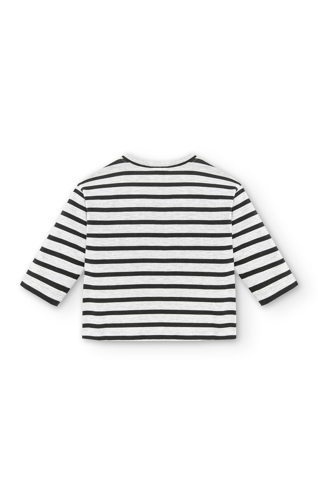 Camiseta de bebé de manga larga a rayas con bolsillo Outlet