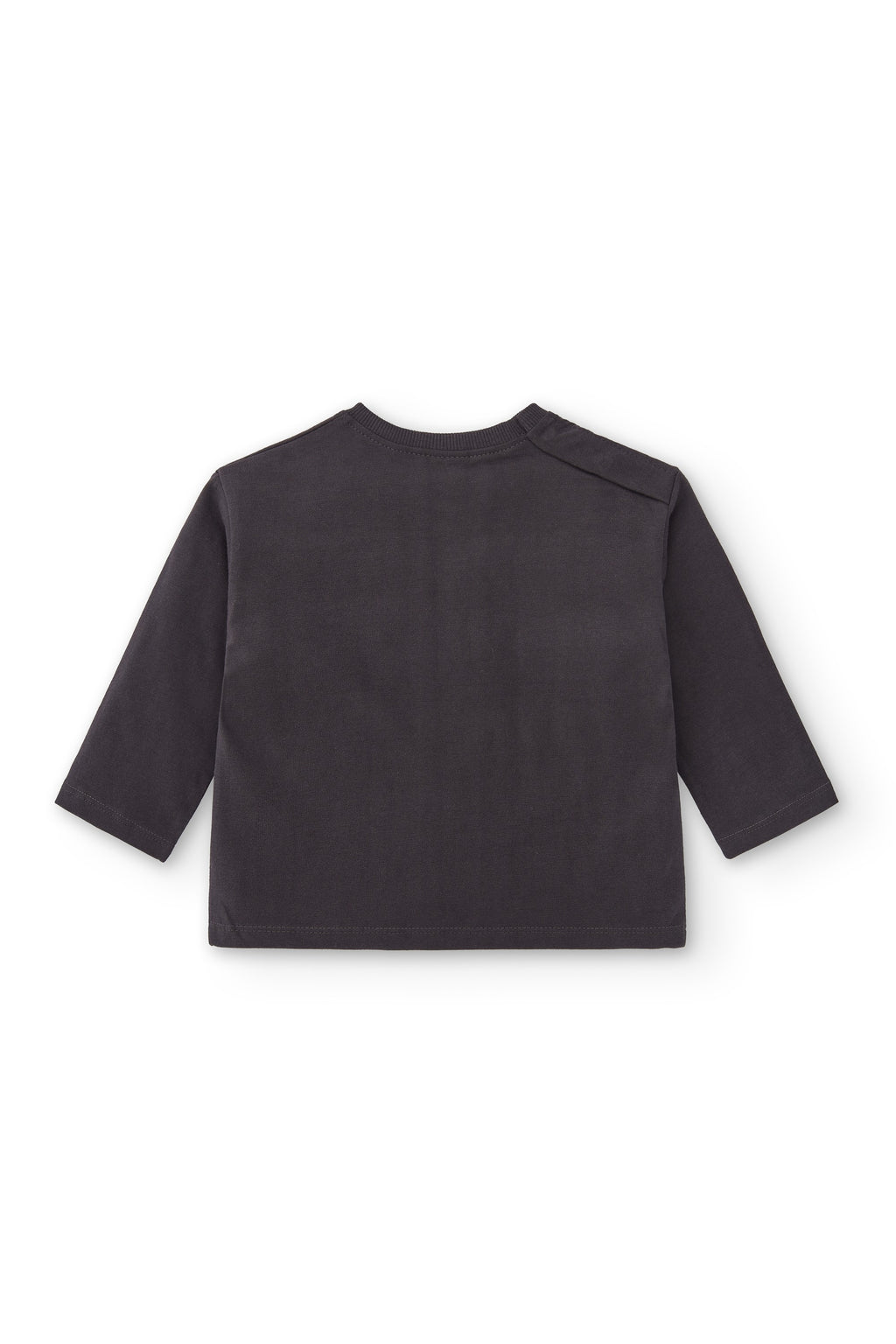 Camiseta de bebé color antracita con dibujo fantasma Charanga