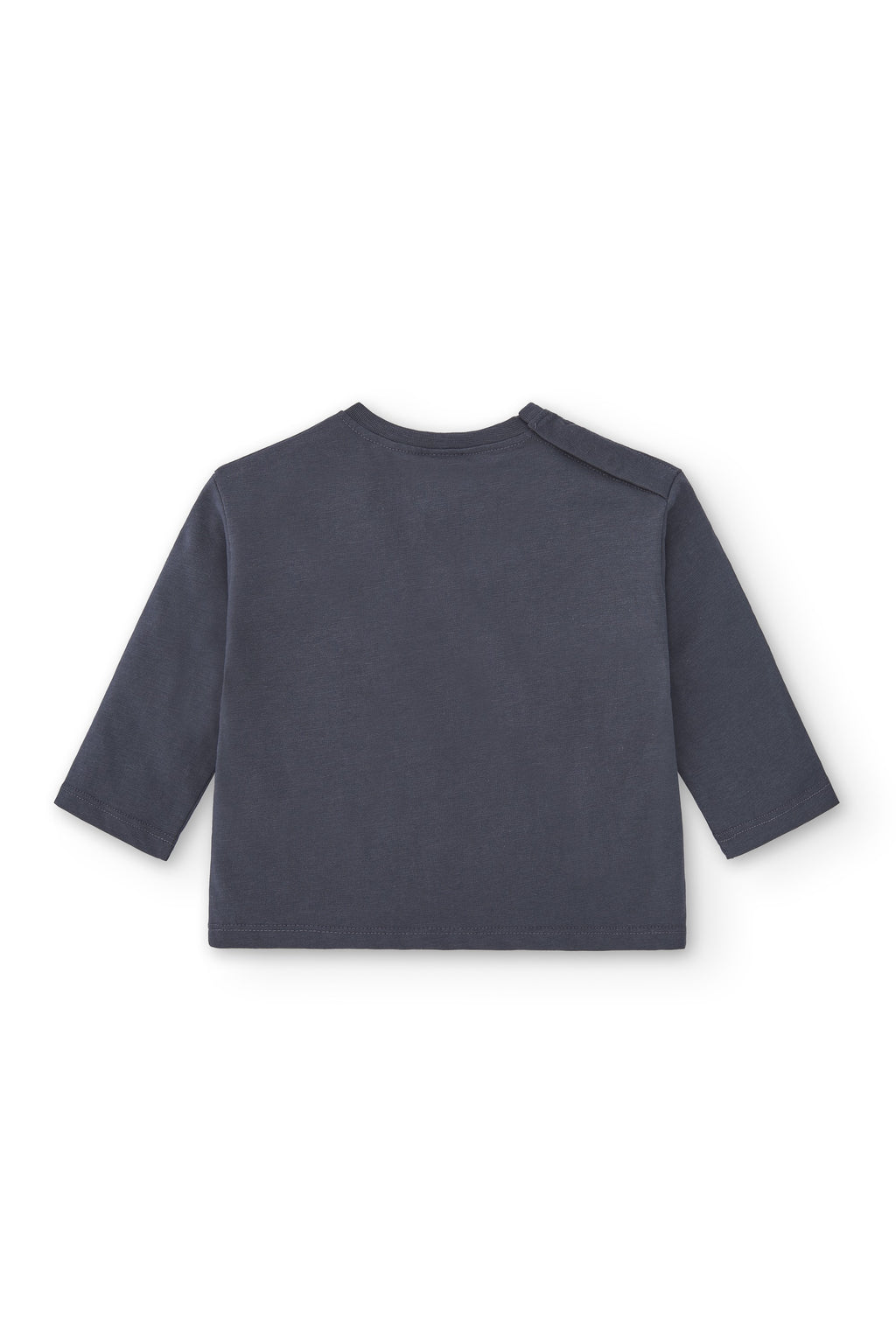 Camiseta de bebé básica en color antracita smile Charanga