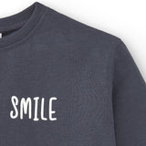 Basic baby t-shirt in anthracite smile