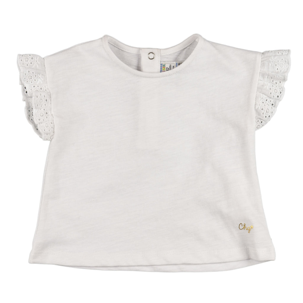 Camiseta de bebé blanco VERANO/Outlet