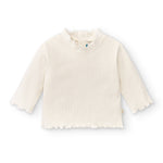 Camiseta de bebé en color crudo con cuello Charanga