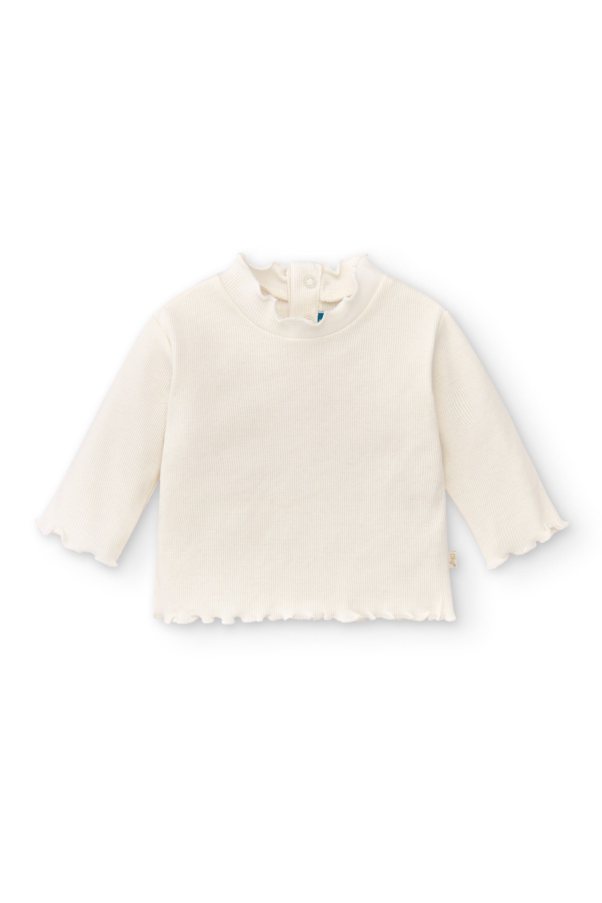 Camiseta de bebé en color crudo con cuello Charanga