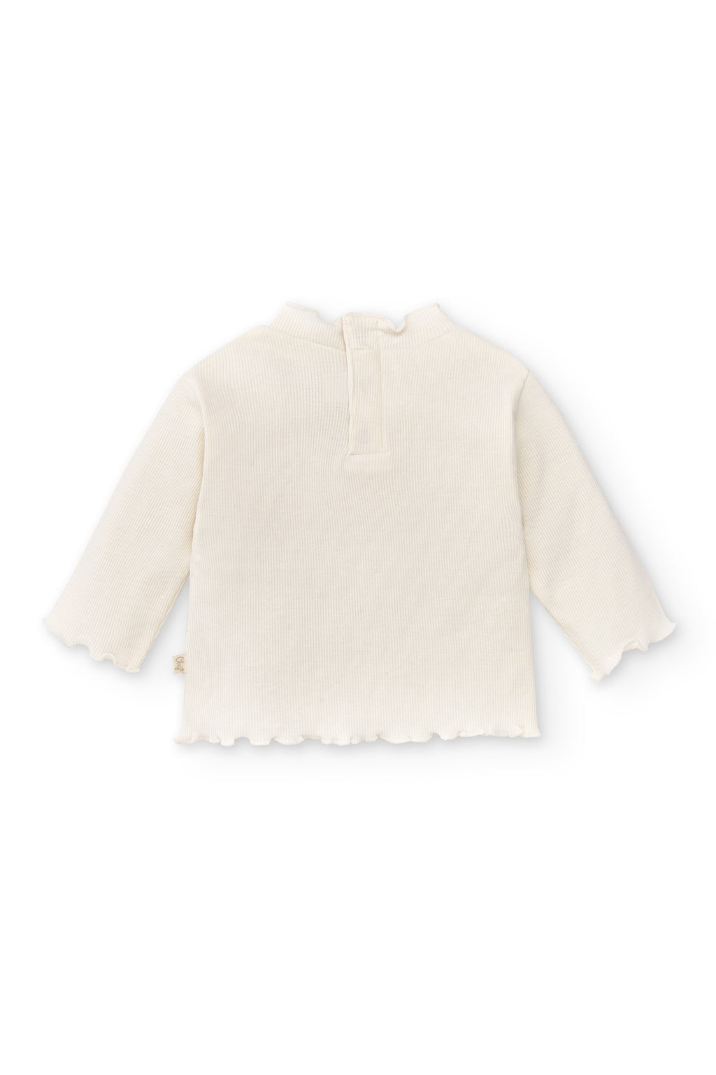 Camiseta de bebé en color crudo con cuello Charanga