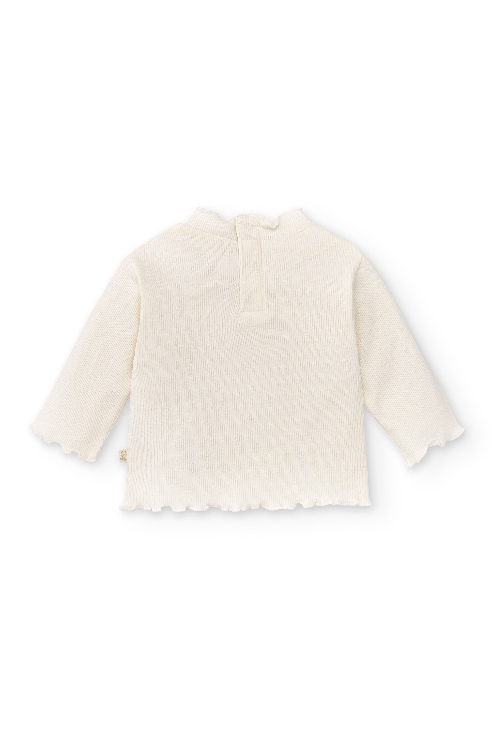 Camiseta de bebé en color crudo con cuello Charanga