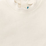 Baby t-shirt in ecru color with collar