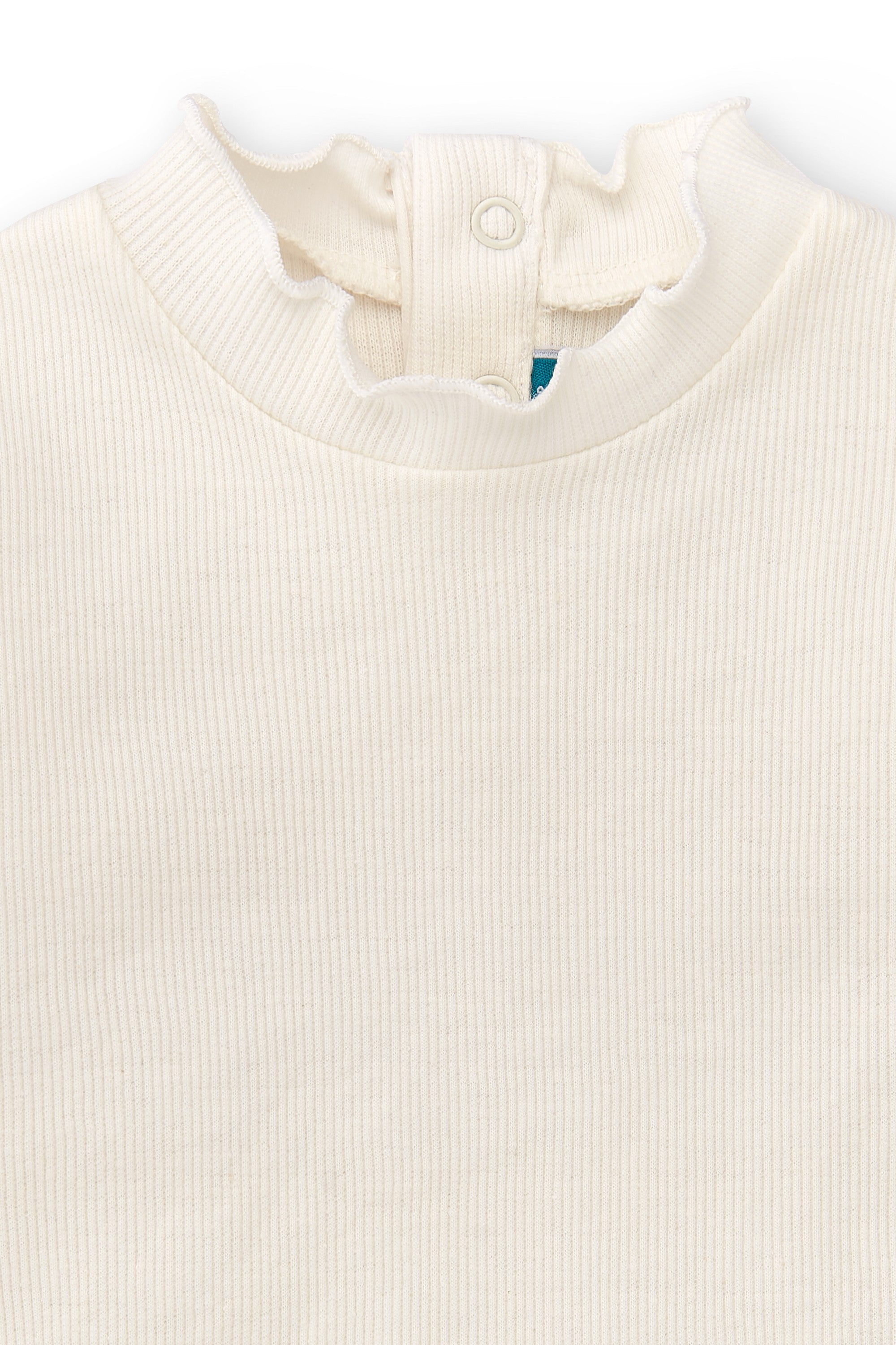 Camiseta de bebé en color crudo con cuello Charanga