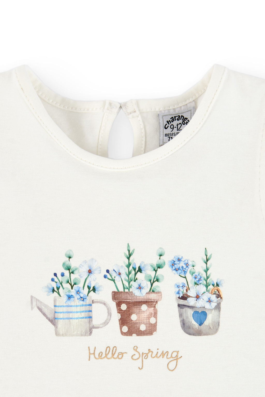 Camiseta de bebé crudo con dibujo VERANO/Outlet