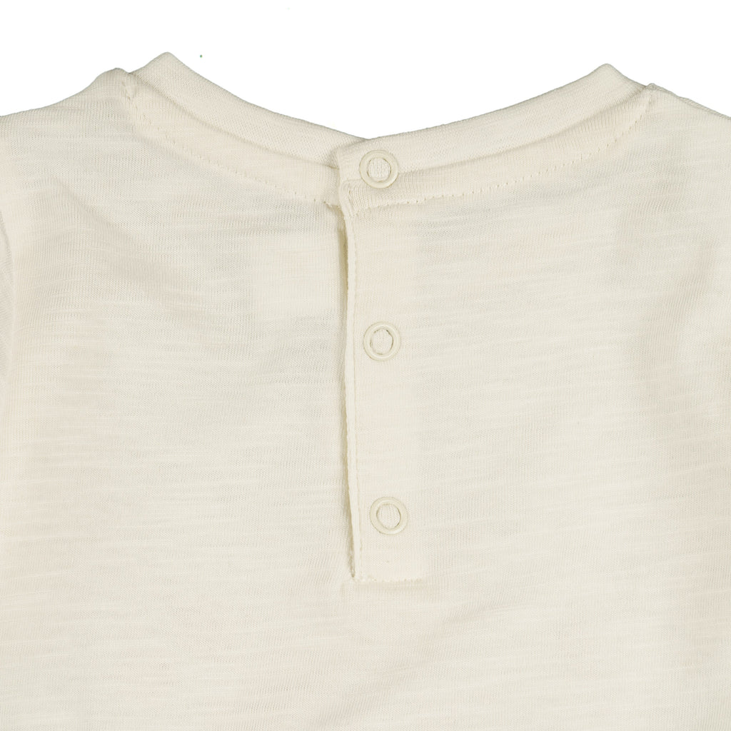 Camiseta de manga larga de bebé color crudo Outlet