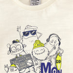 Camiseta de bebé de manga larga color crudo con dibujo monstruo Outlet