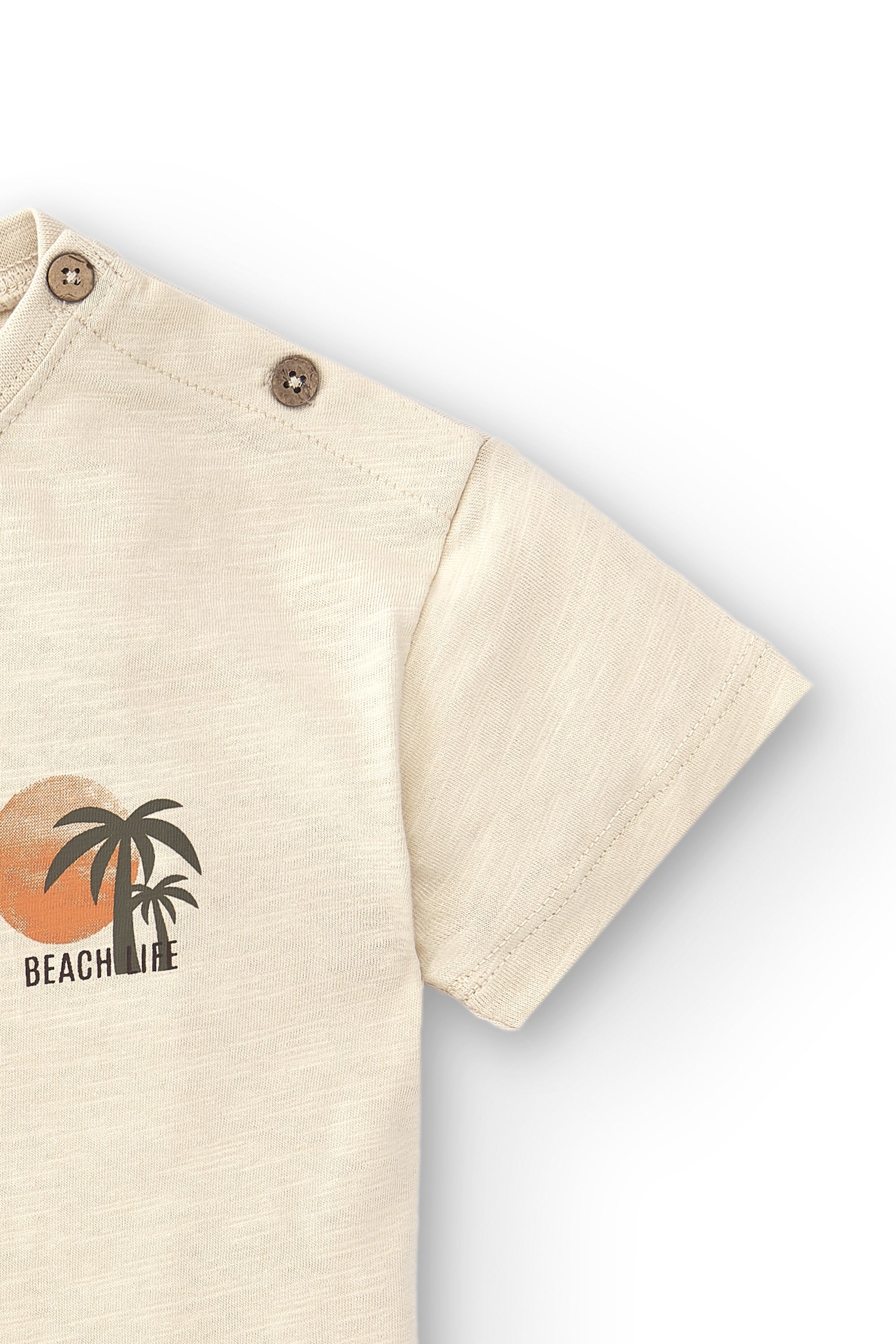 Camiseta de bebé crudo VERANO/Charanga