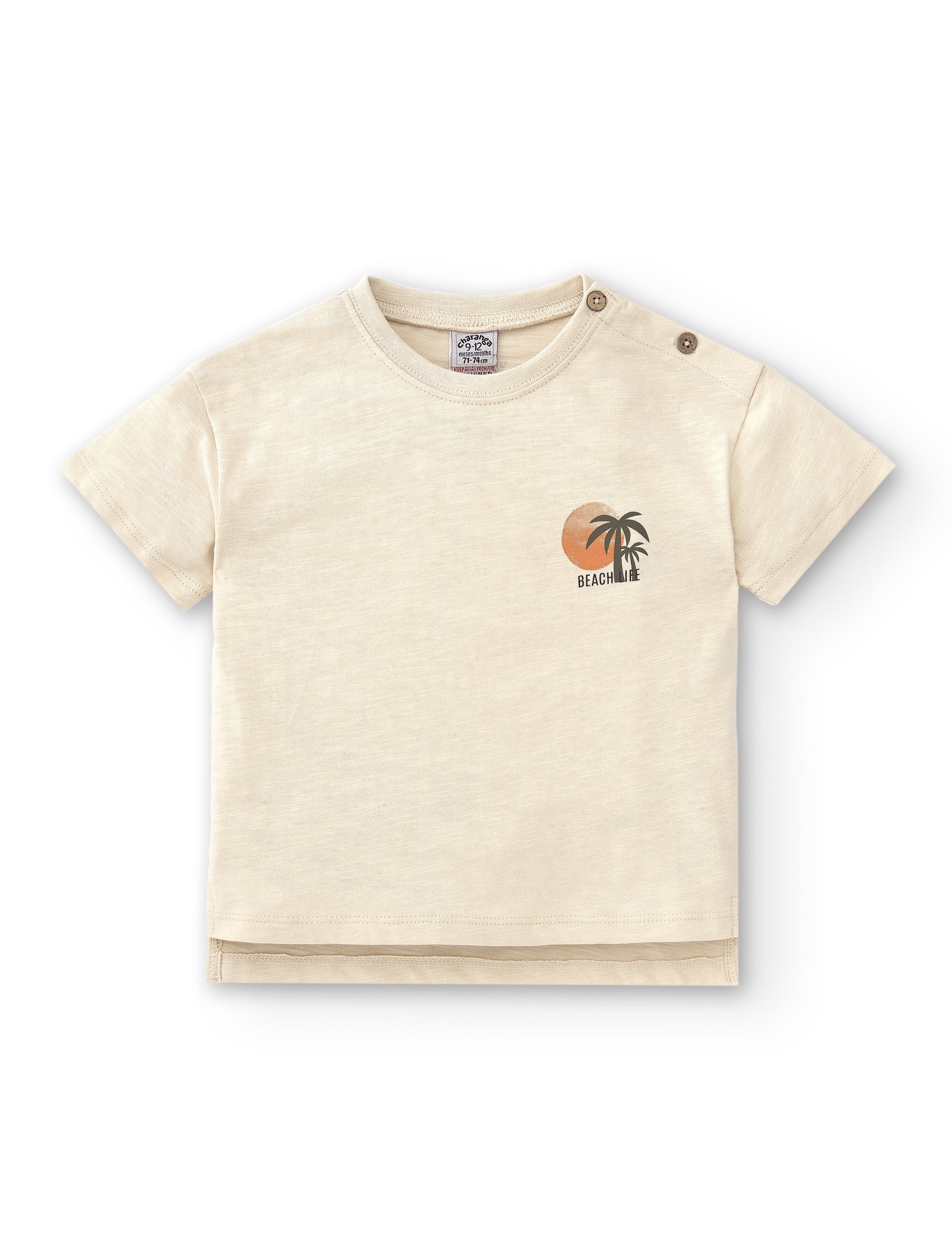 Camiseta de bebé crudo VERANO/Charanga