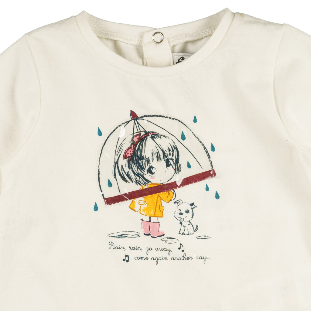 Camiseta de bebé color crudo Outlet