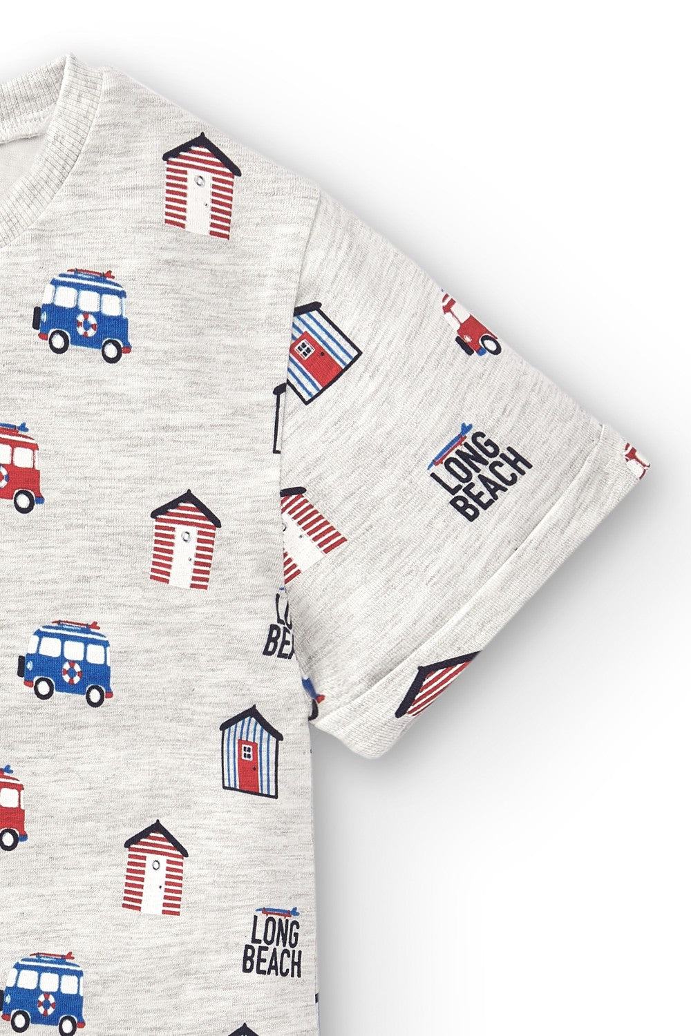 Camiseta de bebé gris estampado VERANO/Outlet