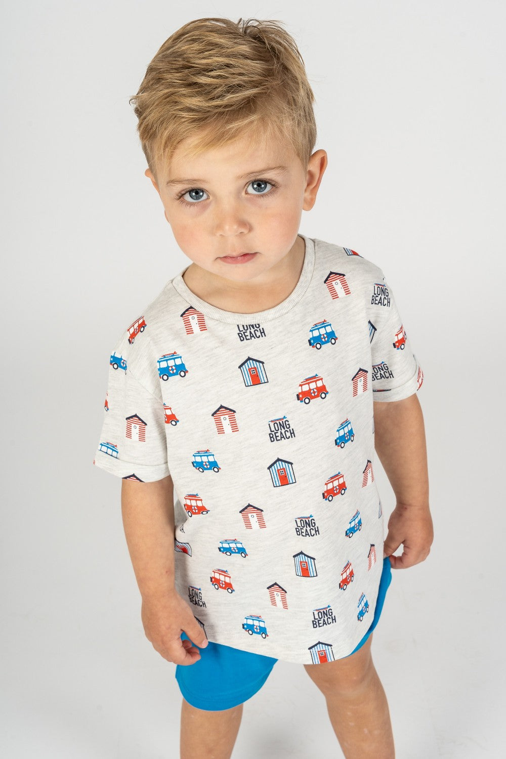Camiseta de bebé gris estampado VERANO/Outlet