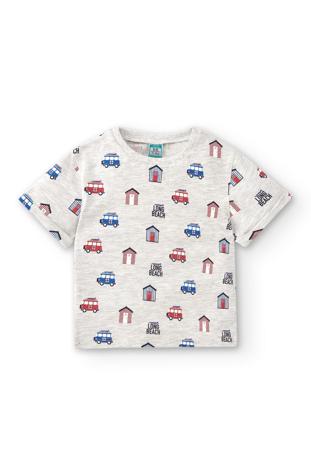 Camiseta de bebé gris estampado VERANO/Outlet