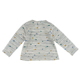 Long-sleeved baby T-shirt with heart print