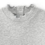Camiseta de bebé básica gris con cuello Charanga