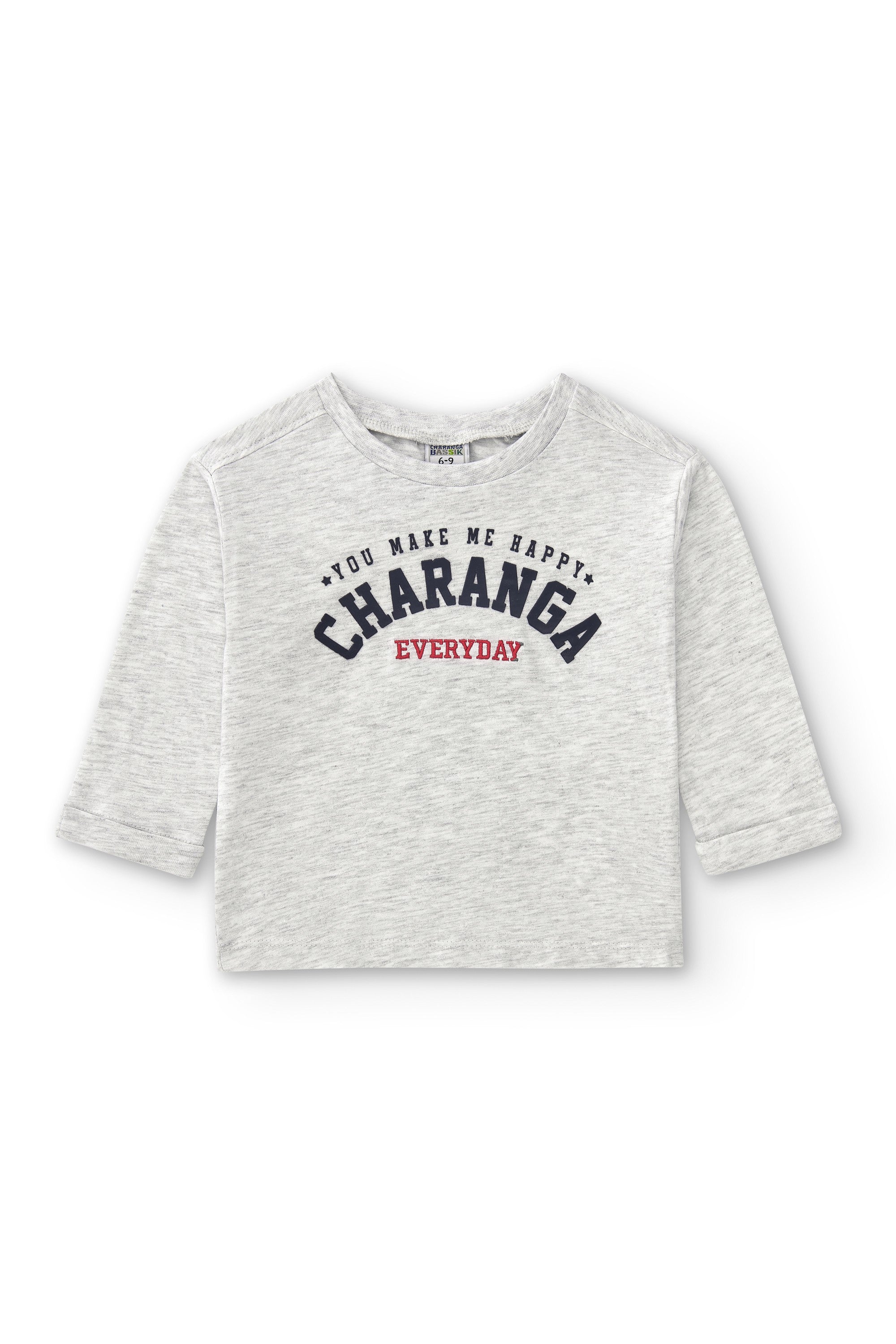 Camiseta de bebé gris VERANO/Charanga