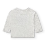 Camiseta de bebé gris