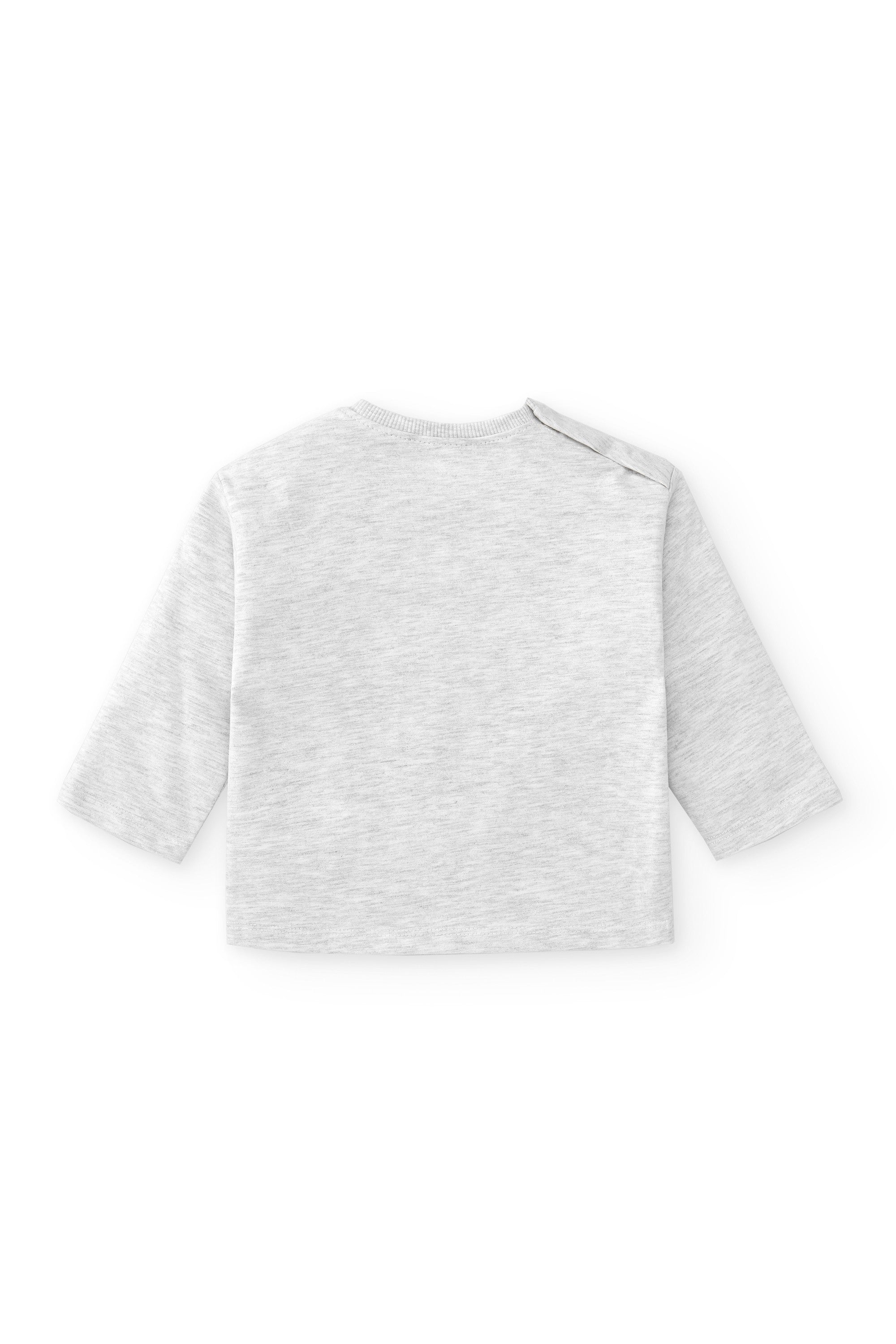Camiseta de bebé gris dibujo momia Charanga