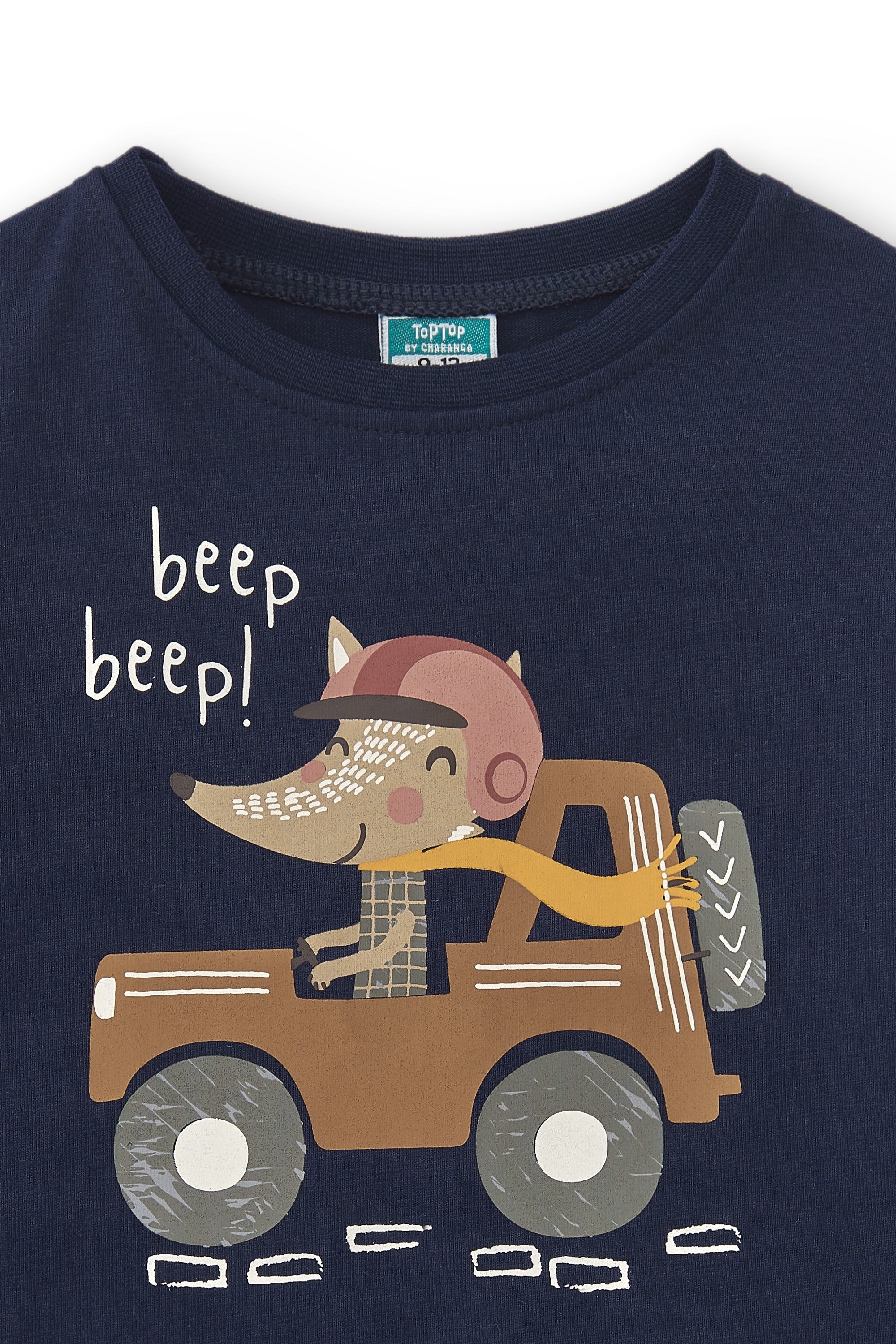 Camiseta de bebé marino dibujo Charanga