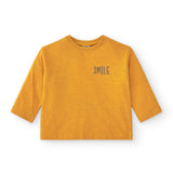 Basic baby t-shirt in smile mustard color
