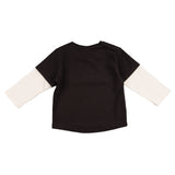 Camiseta de bebé color negro diseño cosmic