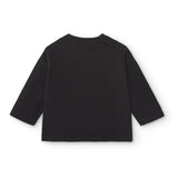 Black long-sleeved baby t-shirt