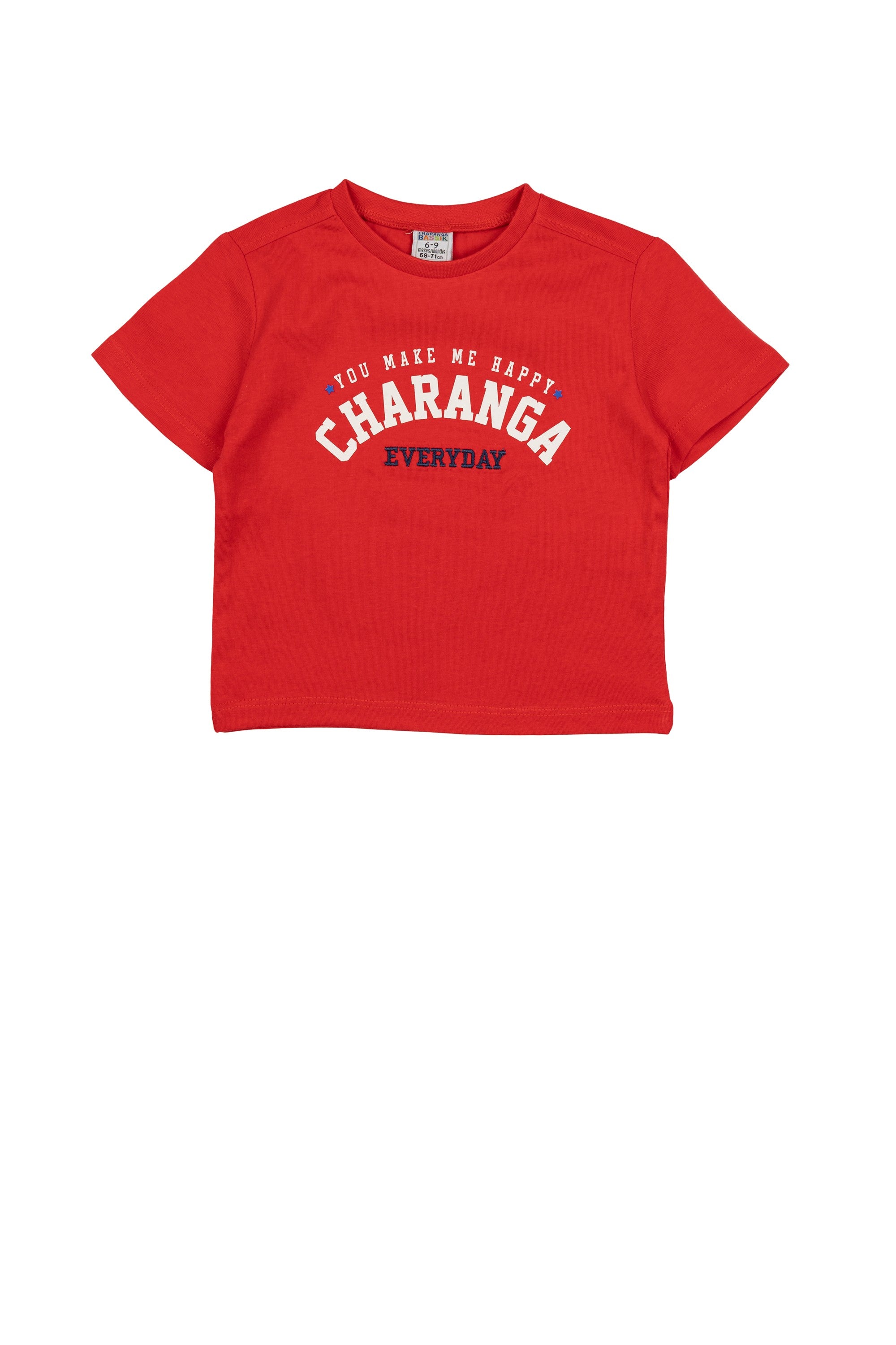 Camiseta de bebé rojo VERANO/Charanga