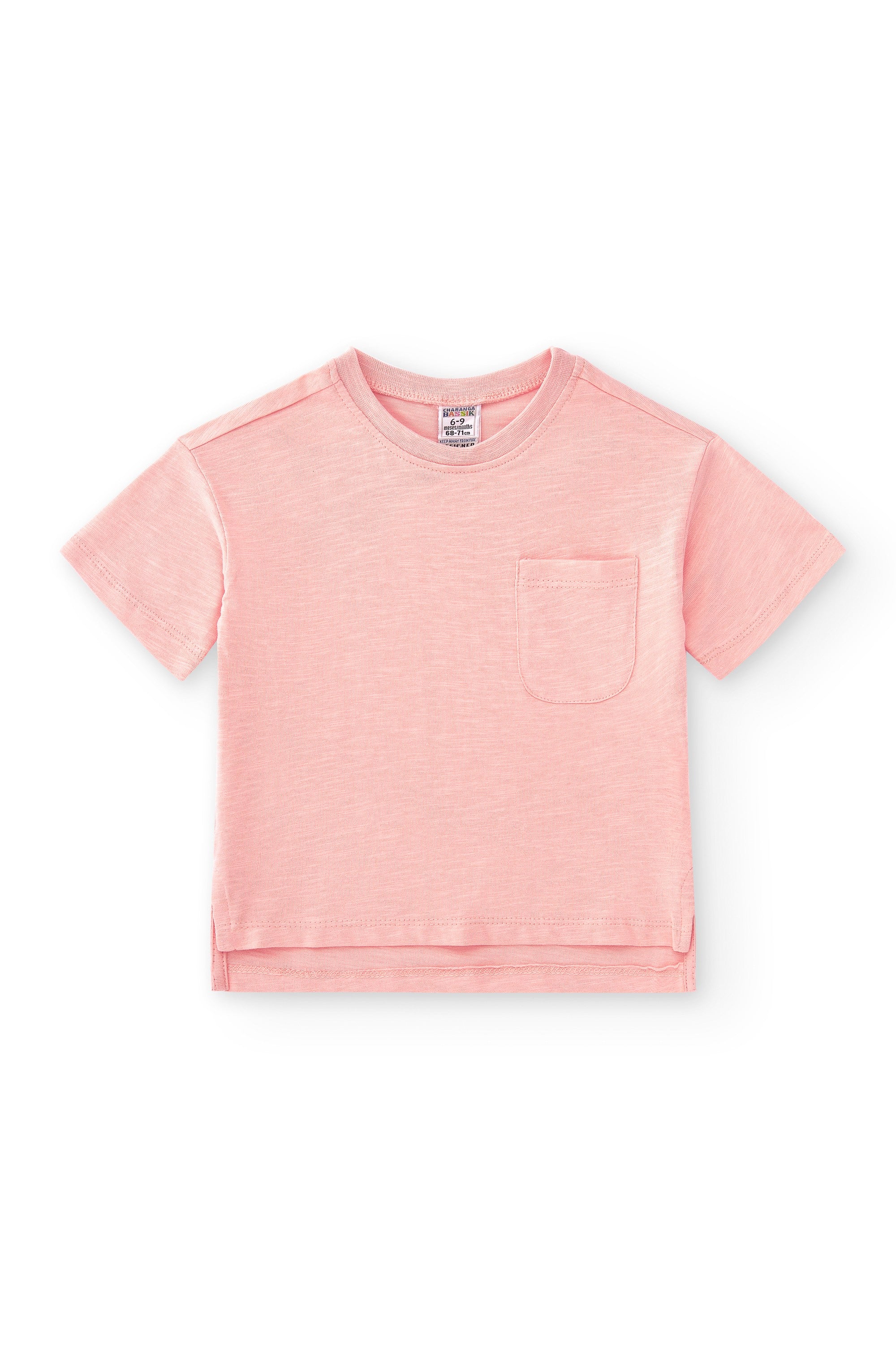 Camiseta de bebé rosa VERANO/Charanga