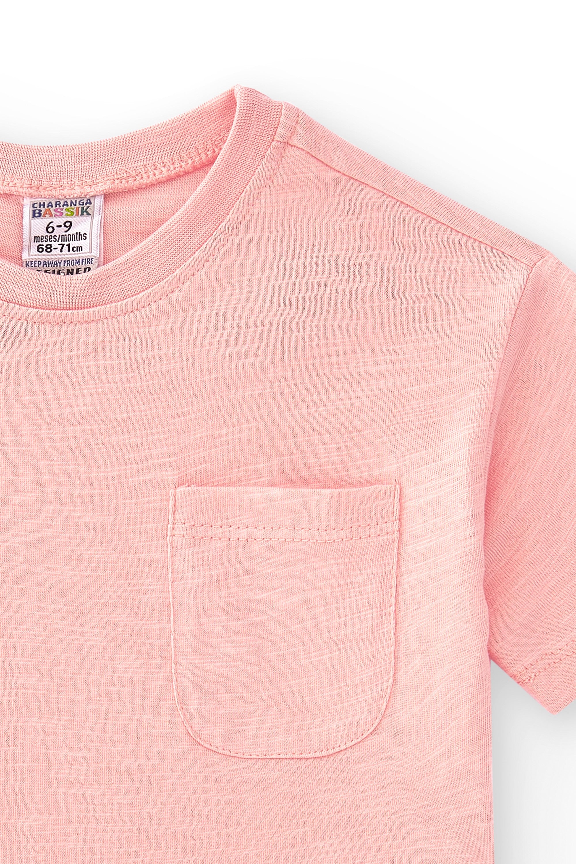 Camiseta de bebé rosa VERANO/Charanga