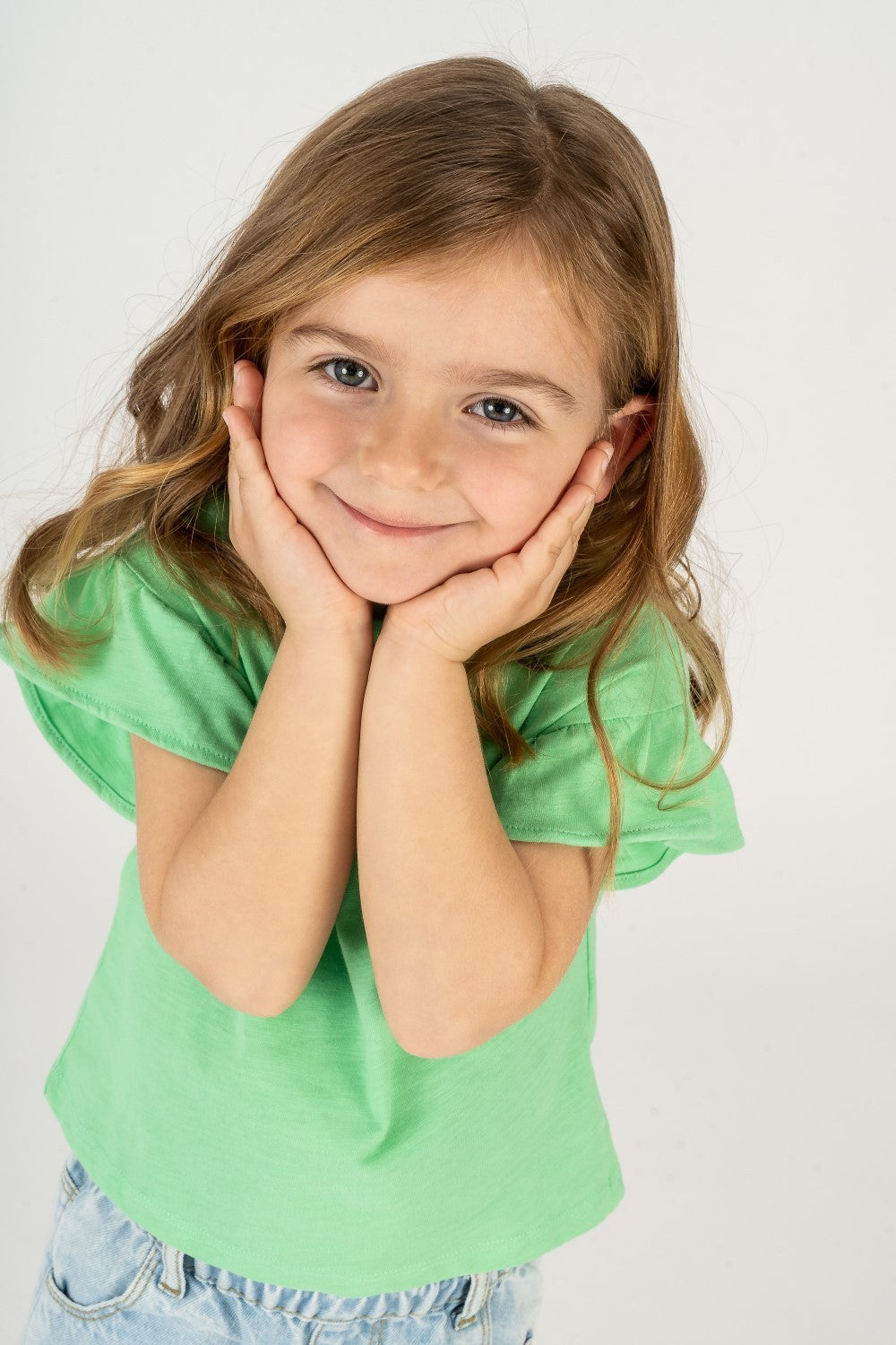 Camiseta de bebé verde VERANO/Charanga