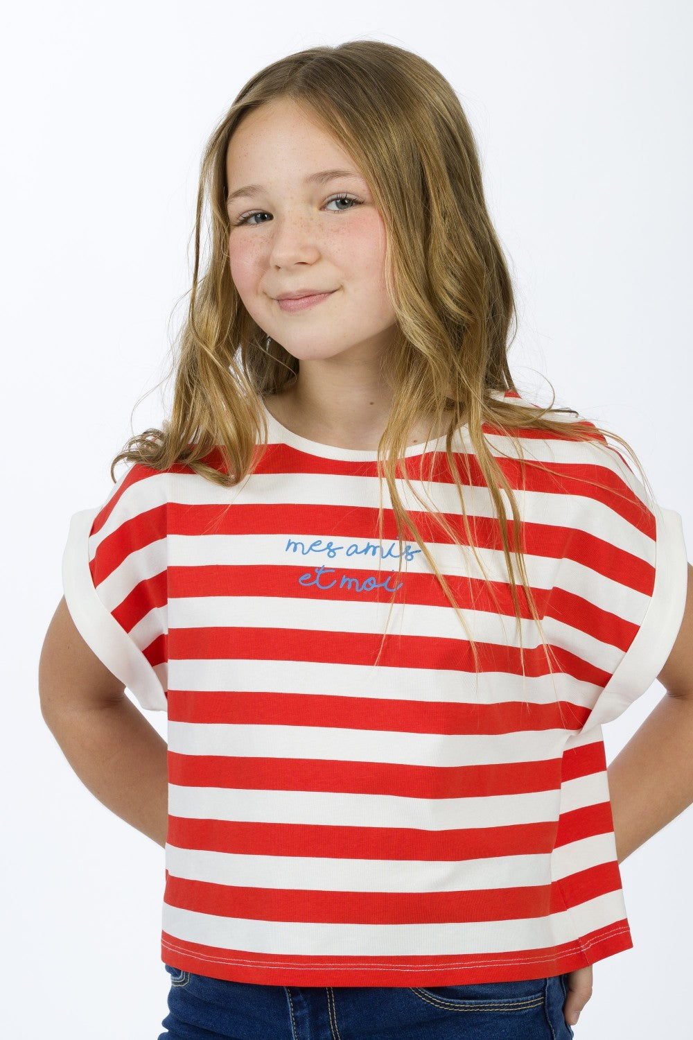 Camiseta de niña de rayas VERANO/Outlet