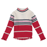Multicolored striped girl's t-shirt