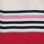 Camiseta de niña a rayas multicolor Outlet