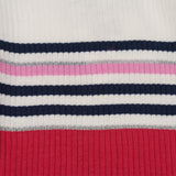 Multicolored striped girl's t-shirt