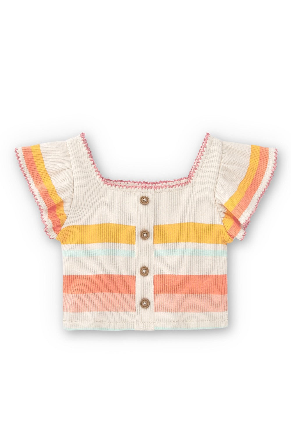 Camiseta de niña listado VERANO/Outlet