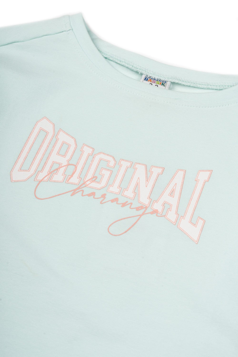 Camiseta de niña aguamarina VERANO/Charanga