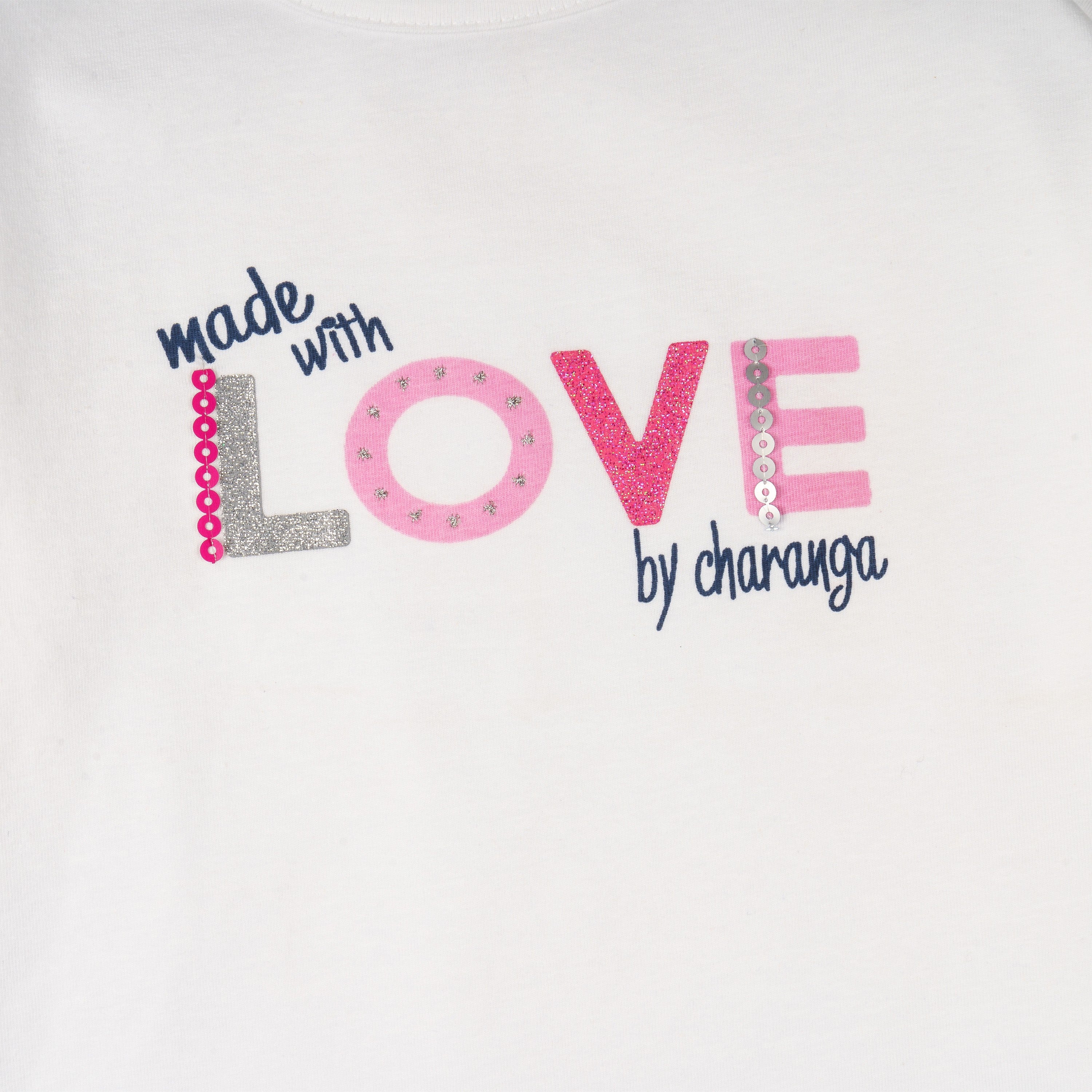 Camiseta de niña blanco VERANO/Outlet