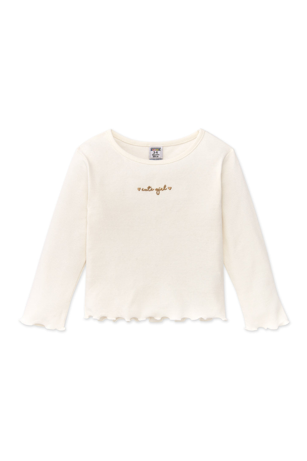 Camiseta de niña en color crudo cute girls Charanga