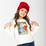 Camiseta de niña color crudo Outlet