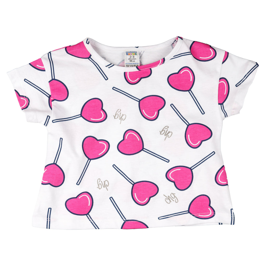 Camiseta de niña estampado VERANO/Outlet